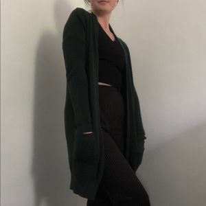 Oversized Hunter Green Cardigan